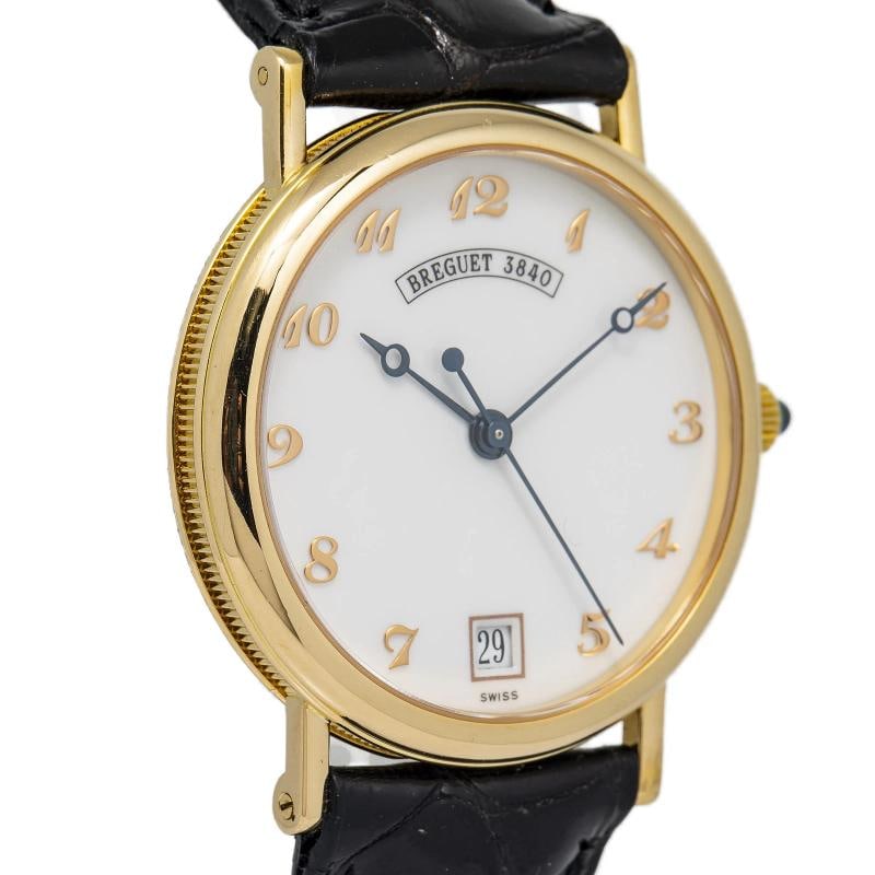 Breguet Classique 3325BA 18K Yellow Gold White Dial Auto Unisex Watch 32mm - 4