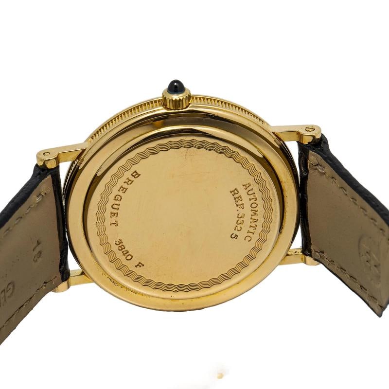 Breguet Classique 3325BA 18K Yellow Gold White Dial Auto Unisex Watch 32mm - 5