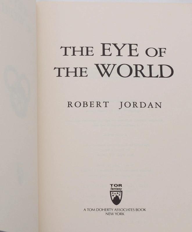 The Eye of the World ~ by ROBERT JORDAN ~ First Edition ~ 1st Printing 1990 - 3