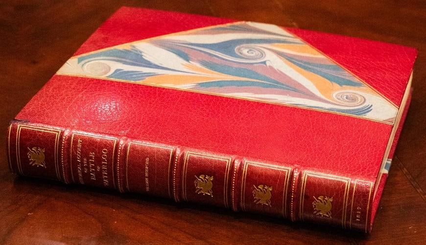 1817 The Battle of Waterloo Bound by Riviere Color Plates First Edition 12" Tall - 3