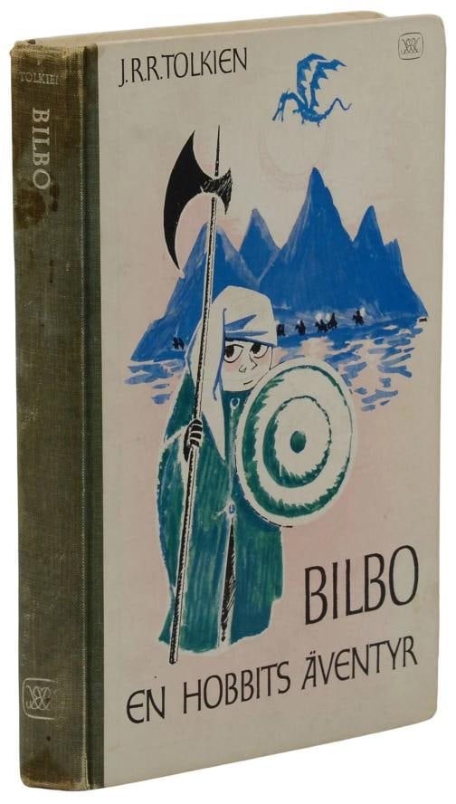BILBO The Hobbit ~ J.R.R. TOLKIEN ~ First Tove Jansson Illustrated Edition 1962: First edition with illustrations from the creator of The Moomins, with text in Swedish Stockholm: RabÃƒÂ©n & SjÃƒÂ¶gren, 1962. First Tove Jansson illustrated