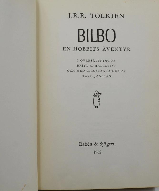 BILBO The Hobbit ~ J.R.R. TOLKIEN ~ First Tove Jansson Illustrated Edition 1962 - 4