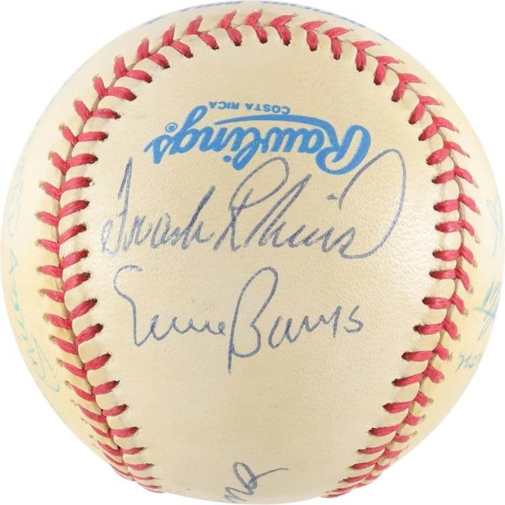 500 Home Run Signed Baseball Mickey Mantle Ted Williams Willie Mays 11 Sigs JSA - 5