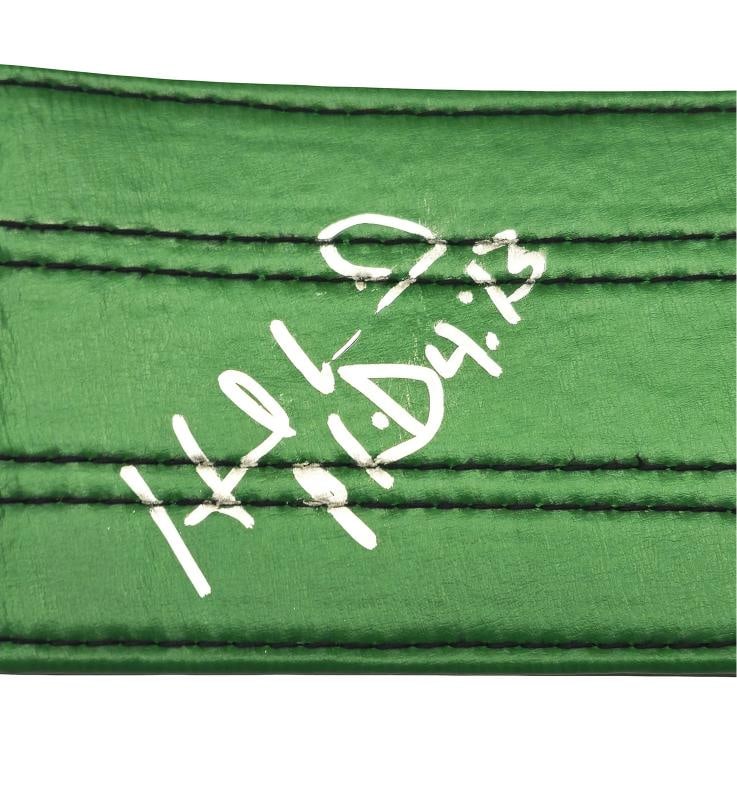 Mike Tyson & Evander Holyfield Auto Green WBC World Championship Boxing Belt JSA - 4