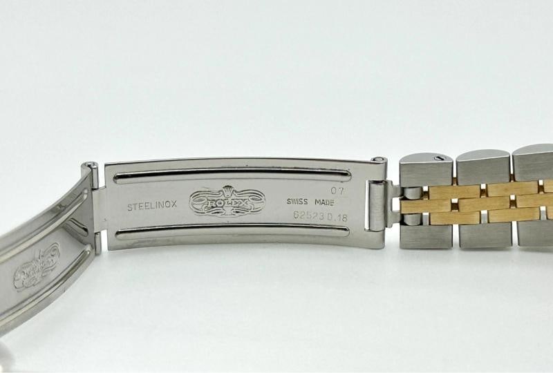 Rolex Ladies Datejust 69173 26mm Silver Dial 18k Yellow Gold Steel Box Paper - 9