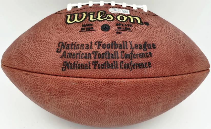 Joe Montana John Elway Dan Marino Signed NFL Game Football Beckett BAS - 5