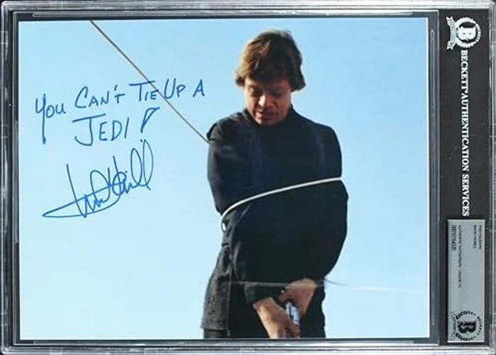 Mark Hamill Star Wars Empire Strikes Back Signed 8x10 Photo Auto 10! BAS Slabbed - 3