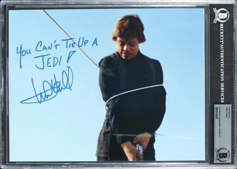 Mark Hamill Star Wars Empire Strikes Back Signed 8x10 Photo Auto 10! BAS Slabbed - 4