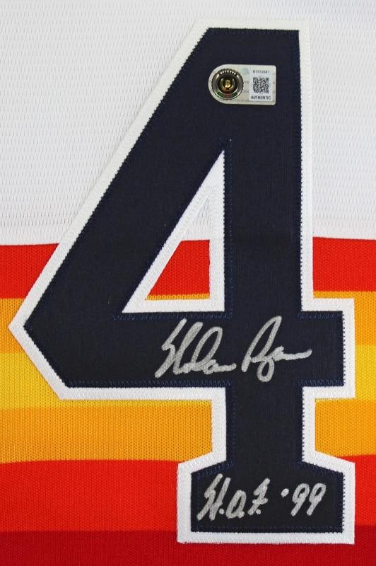 Astros Nolan Ryan "HOF 99" Authentic Signed Rainbow Nike CC Jersey BAS - 3