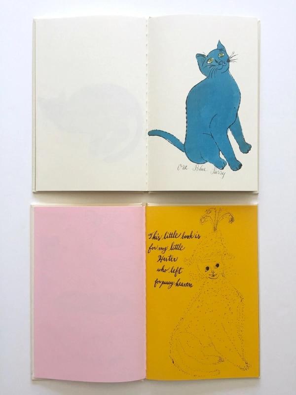 ANDY WARHOL RARE 1987 1ST ED "25 CATS NAME SAM" COLLECTOR'S SLIPCASE 2 BOOK SET - 12