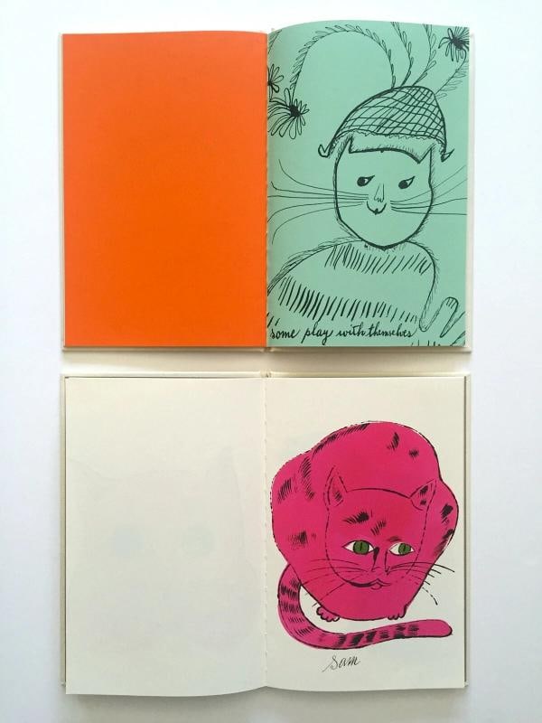 ANDY WARHOL RARE 1987 1ST ED "25 CATS NAME SAM" COLLECTOR'S SLIPCASE 2 BOOK SET - 4