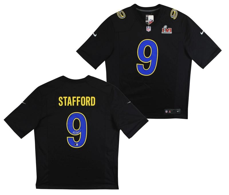 Rams Matthew Stafford Authentic Signed Black Nike Game Jersey BAS Witnessed (1 of 6)