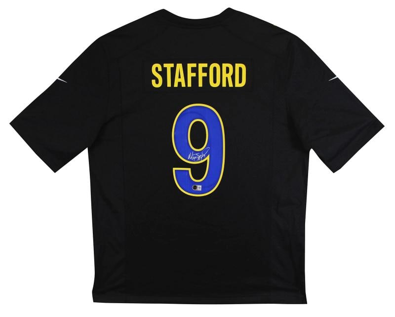 Rams Matthew Stafford Authentic Signed Black Nike Game Jersey BAS Witnessed - 2