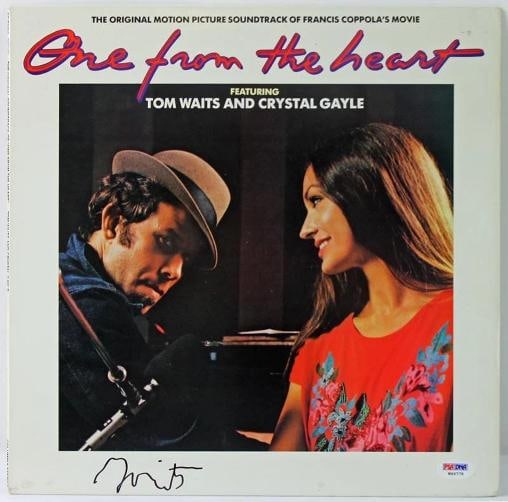 Tom Waits One From The Heart Authentic Signed Album Cover PSA/DNA #W46778: Object Type: Record,Industry: Music,Autograph Authentication: PSA/DNA,PRODUCT_COA: PSA/DNA,PRODUCT_SIGNED_BY_NAME: Tom Waits,PRODUCT_SIGNED_BY_BRAND: ONE FROM THE HEART,Country of Origin: United