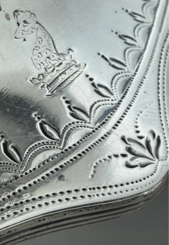 Lovely Antique English Georgian Sterling Silver Handled Basket 1790 - 8