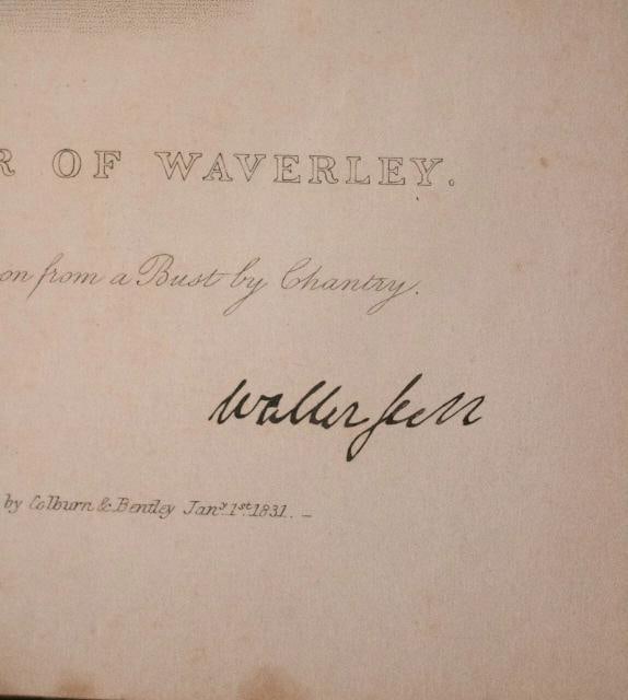 Works of Sir Walter Scott with Manuscript and Signed Engraving / 1912 - 11