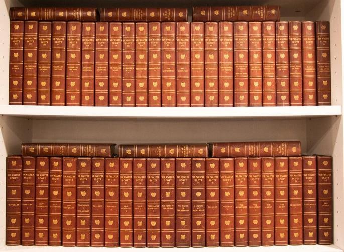 Works of Sir Walter Scott with Manuscript and Signed Engraving / 1912: The Works of Sir Walter Scott with Manuscript and Signed Engraving Author: Sir Walter Scott Title: The Works of Sir Walter Scott with Manuscript and Signed Engraving Publication: Boston and New York: