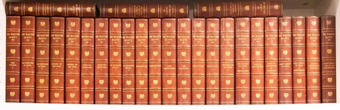 Works of Sir Walter Scott with Manuscript and Signed Engraving / 1912 - 2