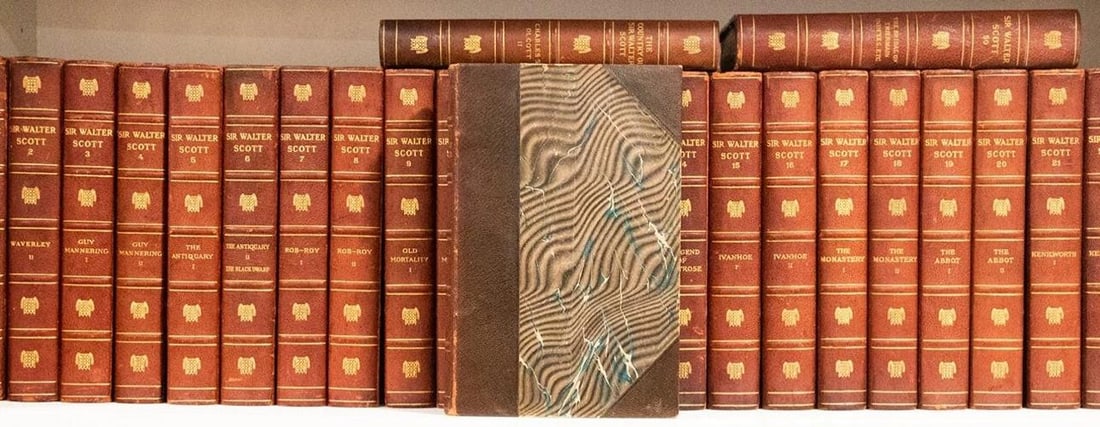 Works of Sir Walter Scott with Manuscript and Signed Engraving / 1912 - 4