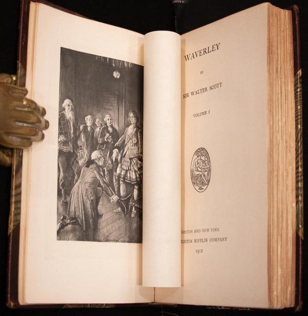 Works of Sir Walter Scott with Manuscript and Signed Engraving / 1912 - 8