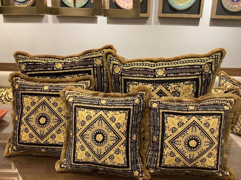 Custom Made Versace Carre Set Of 4 Custom Made Pillows Plus 55Ã¢â‚¬Â? - 12