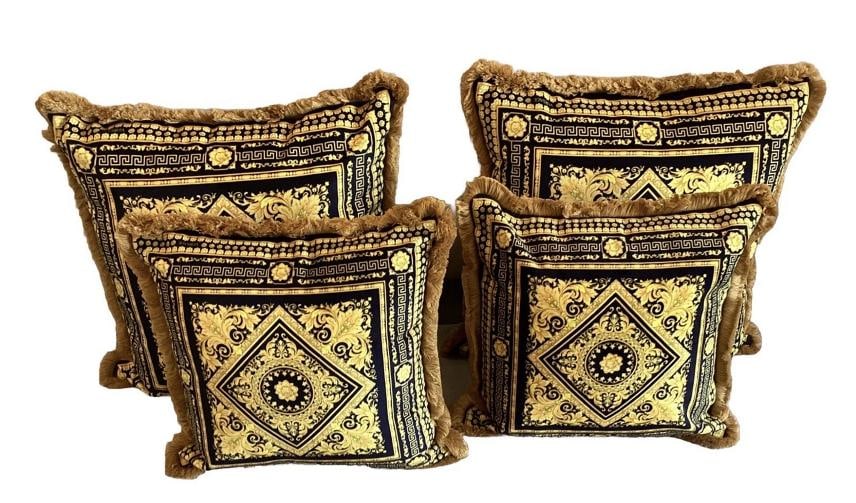 Custom Made Versace Carre Set Of 4 Custom Made Pillows Plus 55Ã¢â‚¬Â? - 2