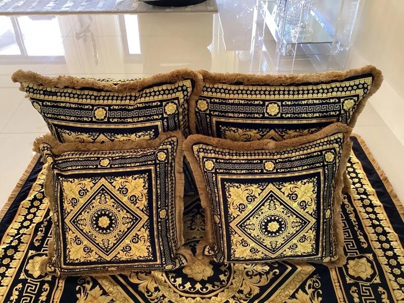 Custom Made Versace Carre Set Of 4 Custom Made Pillows Plus 55Ã¢â‚¬Â? - 4