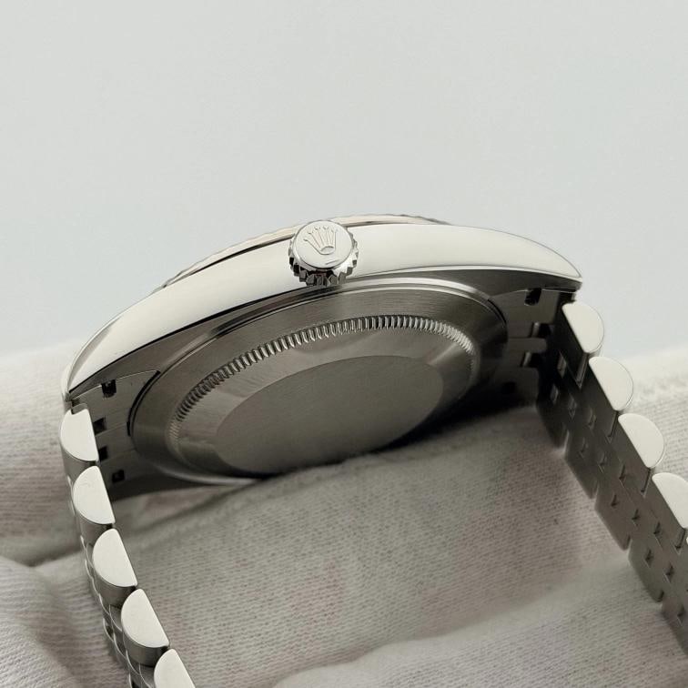 Rolex Datejust 41 126334 41mm Black Dial 18k White Gold Steel Jubilee Box Paper - 7