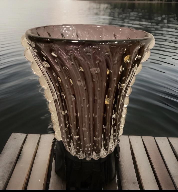 Murano Toso, large Murano glass vase Xxl Vase H15Ã¢â‚¬Â? Heavy Art Gl - 11