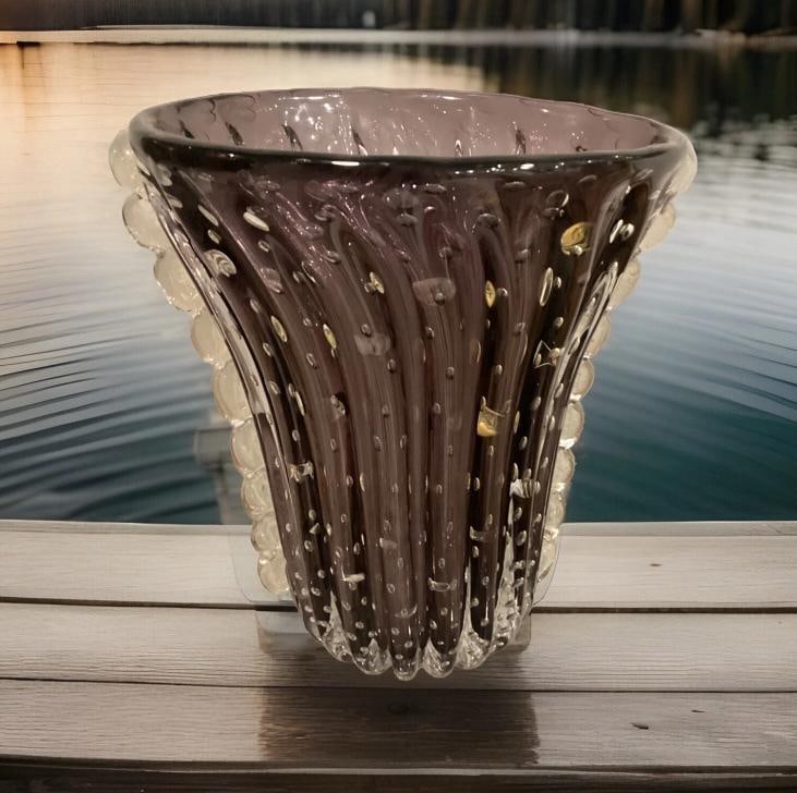 Murano Toso, large Murano glass vase Xxl Vase H15Ã¢â‚¬Â? Heavy Art Gl - 2