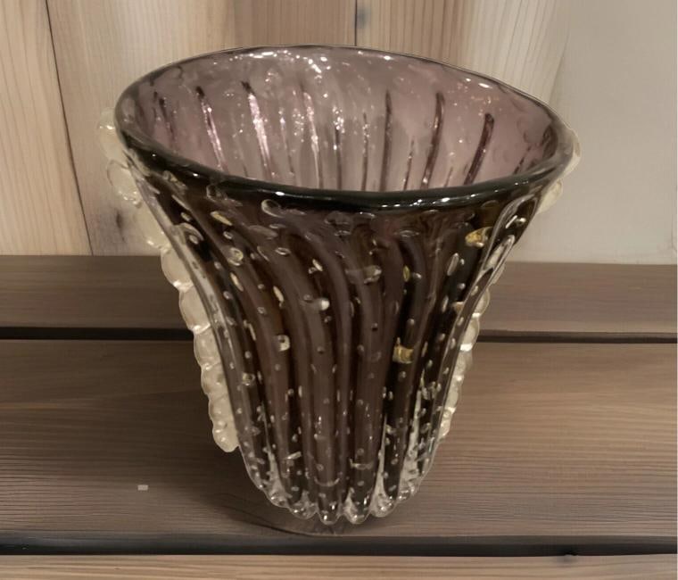Murano Toso, large Murano glass vase Xxl Vase H15Ã¢â‚¬Â? Heavy Art Gl - 3