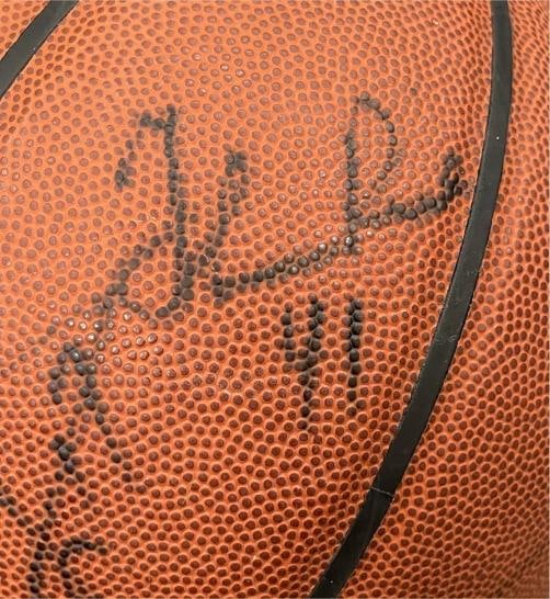 Lakers 1999-00 Team Autographed Basketball Kobe Bryant Horry Fox Green JSA LOA - 4