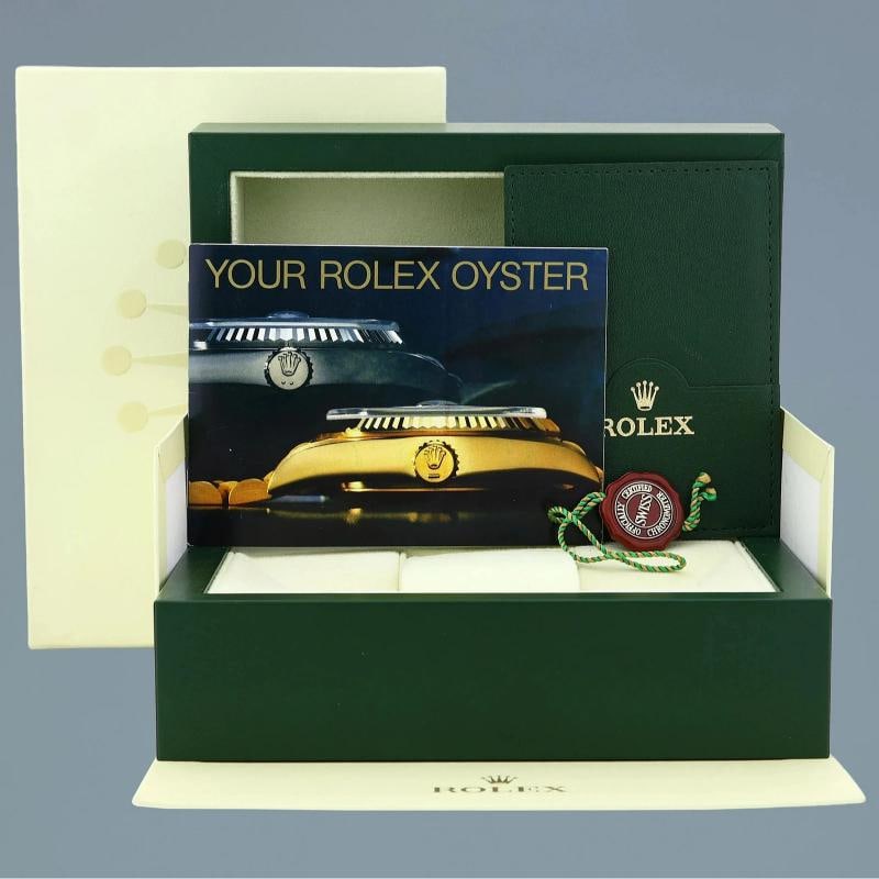 Rolex DateJust 36mm 1601 Yellow Gold President Champagne Pie Pan Stick Watch Box - 7