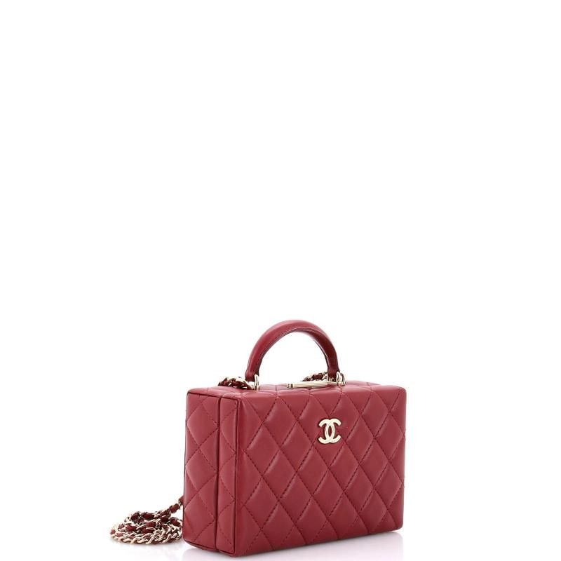 Chanel Top Handle Box Bag Quilted Lambskin Small - 2