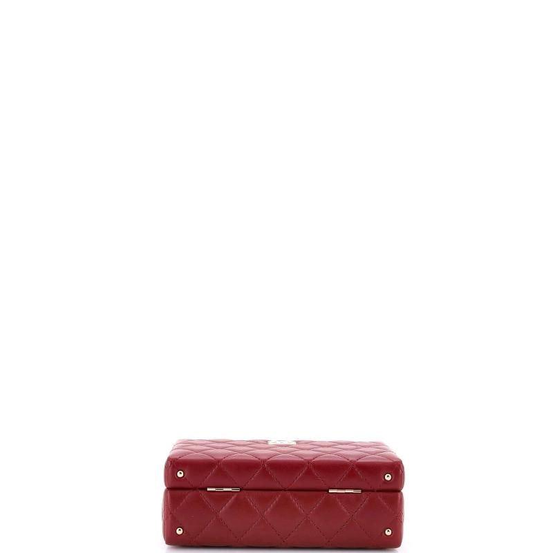 Chanel Top Handle Box Bag Quilted Lambskin Small - 4