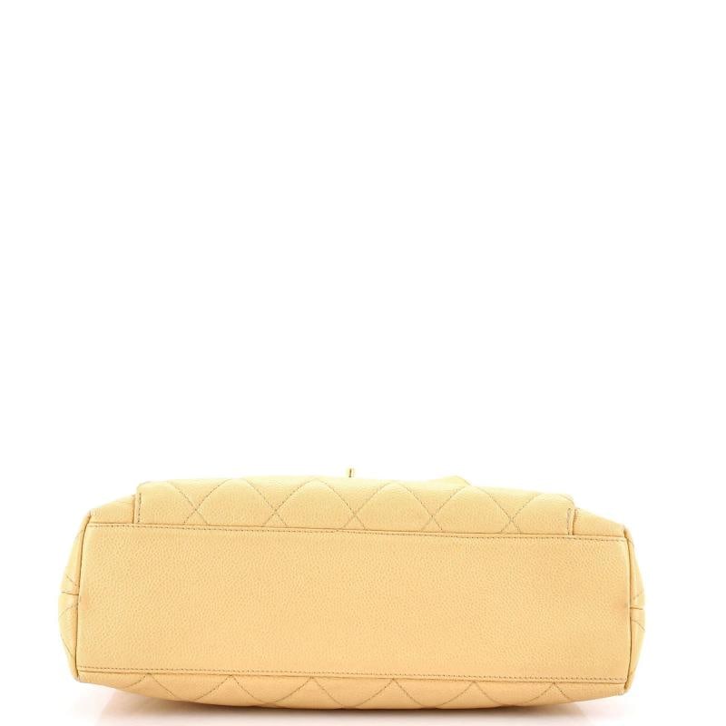 Chanel Vintage Front Pocket Shoulder Bag Quilted Caviar Medium - 4