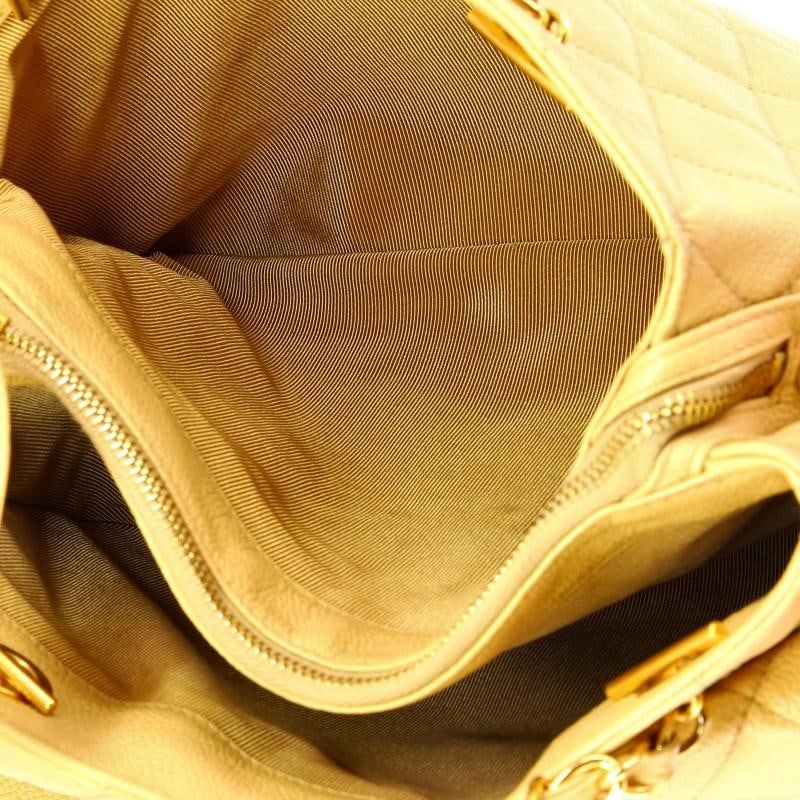 Chanel Vintage Front Pocket Shoulder Bag Quilted Caviar Medium - 5