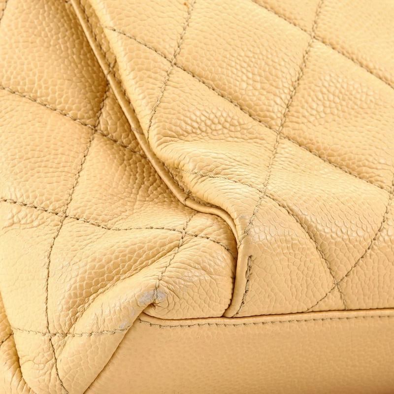Chanel Vintage Front Pocket Shoulder Bag Quilted Caviar Medium - 7