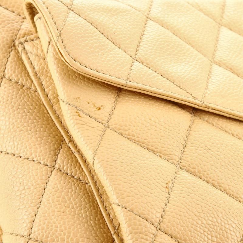 Chanel Vintage Front Pocket Shoulder Bag Quilted Caviar Medium - 8