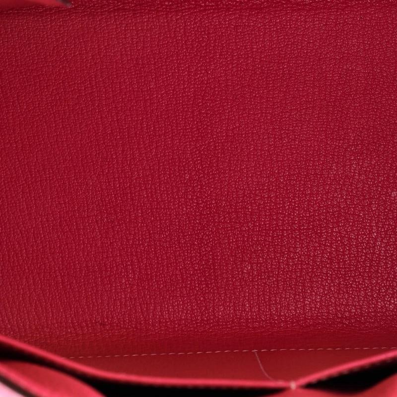 Hermes Kelly Handbag Pink Epsom with Palladium Hardware 32 - 5