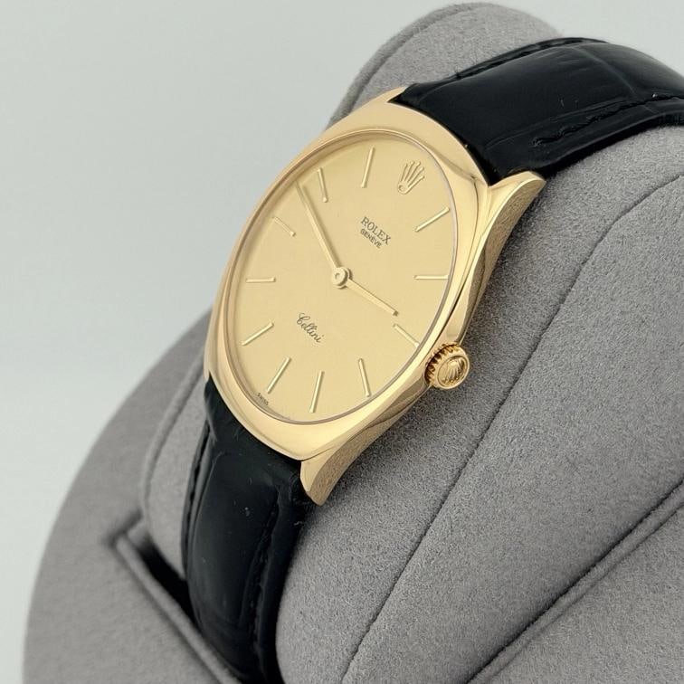 Rolex Cellini 4133 31mm Champagne Dial 18k Yellow Gold - 2