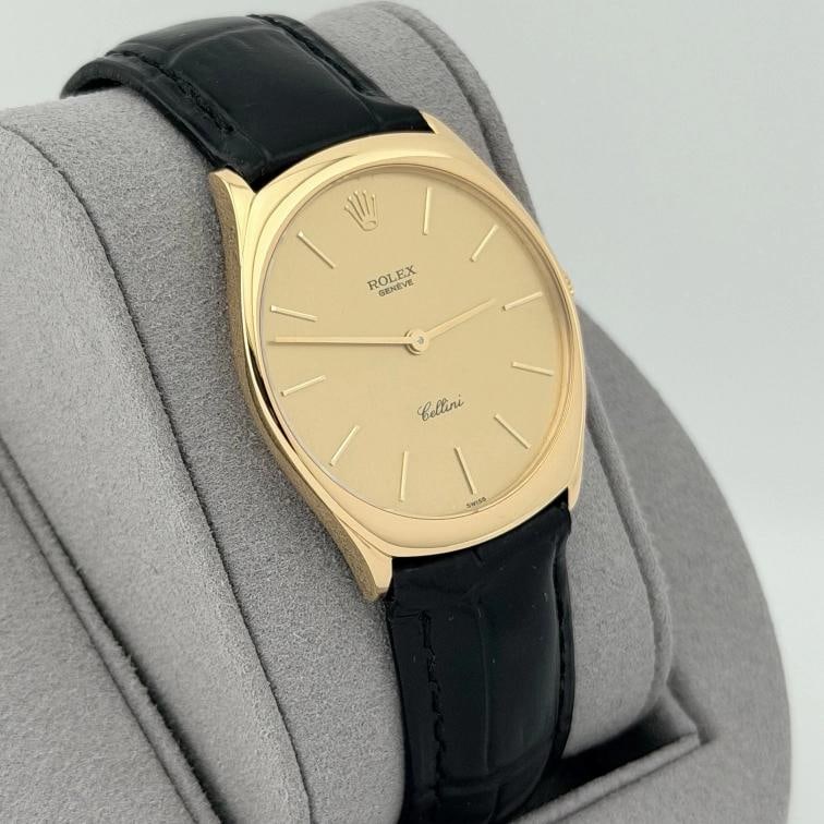 Rolex Cellini 4133 31mm Champagne Dial 18k Yellow Gold - 4