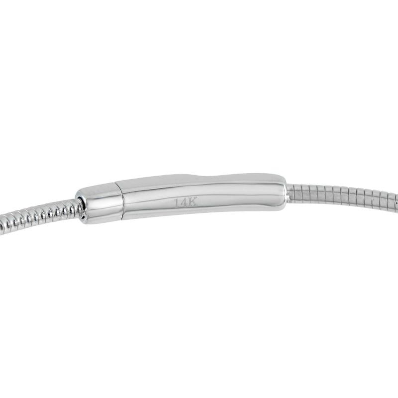 14K White Gold 0.37ct Diamond Bracelet - 4