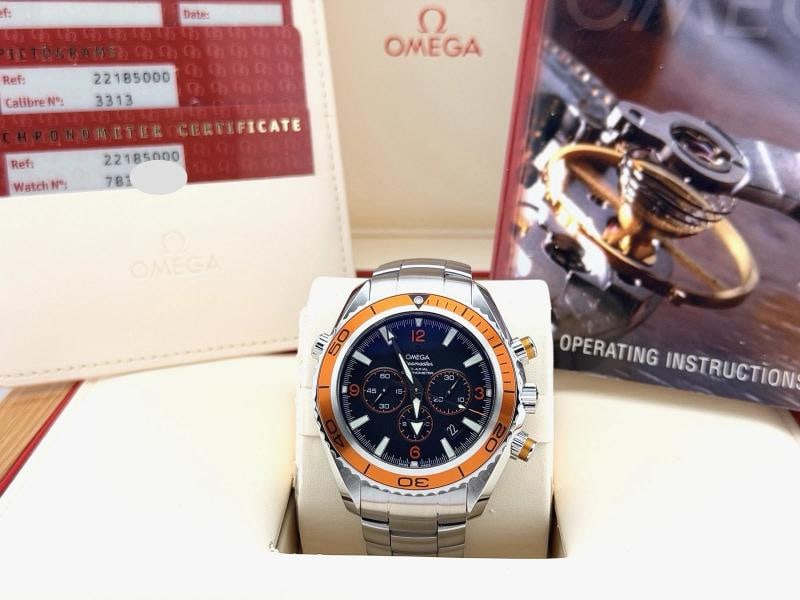 Omega Seamaster Planet Ocean 600M Chronograph 2218.50.00 45.5mm Steel Box Paper - 11