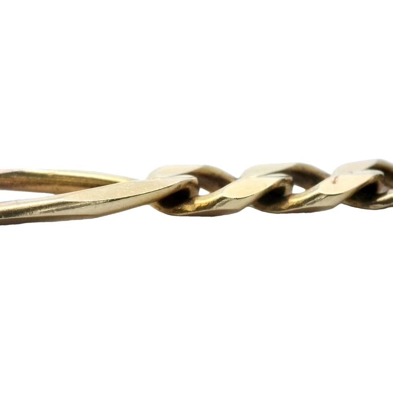 Men's Figaro Link Chain In 14k Yellow Gold - 3