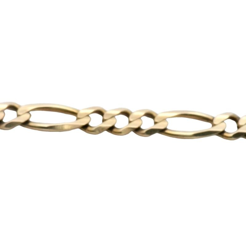Men's Figaro Link Chain In 14k Yellow Gold - 4