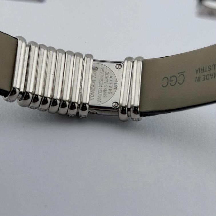 Cartier Declaration 2611 WT000450 18k White Gold 6 Diamond Bars Titanium - 11