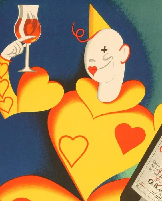 Vintage Alcohol Poster, Lemonnier, Cordial Medoc, Liquor, Heart, Brandy, 1936 - 3