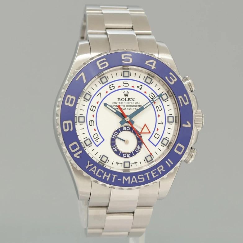 2026 RSC PAPERS Rolex Yacht-Master II Steel White 44mm Blue Ceramic 116680 Watch - 3