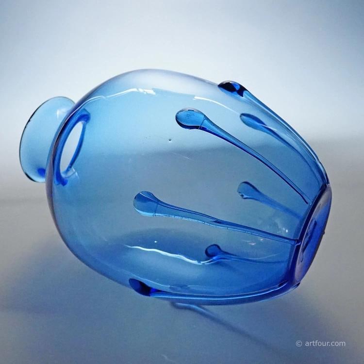 Large Vetro Soffiato Glass Vase by Vittorio Zecchin attr. Murano 1924 - 10
